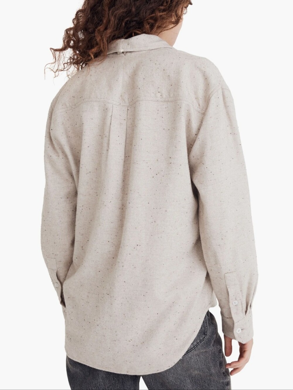 Madewell Donegal Flannel Kentwood Oversize Shirt Jacket Size Small - Picture 2 of 6